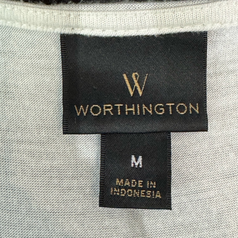Worthington Gold Sequin V-Neck Lined Tank Top, Size M - Picture 7 of 8